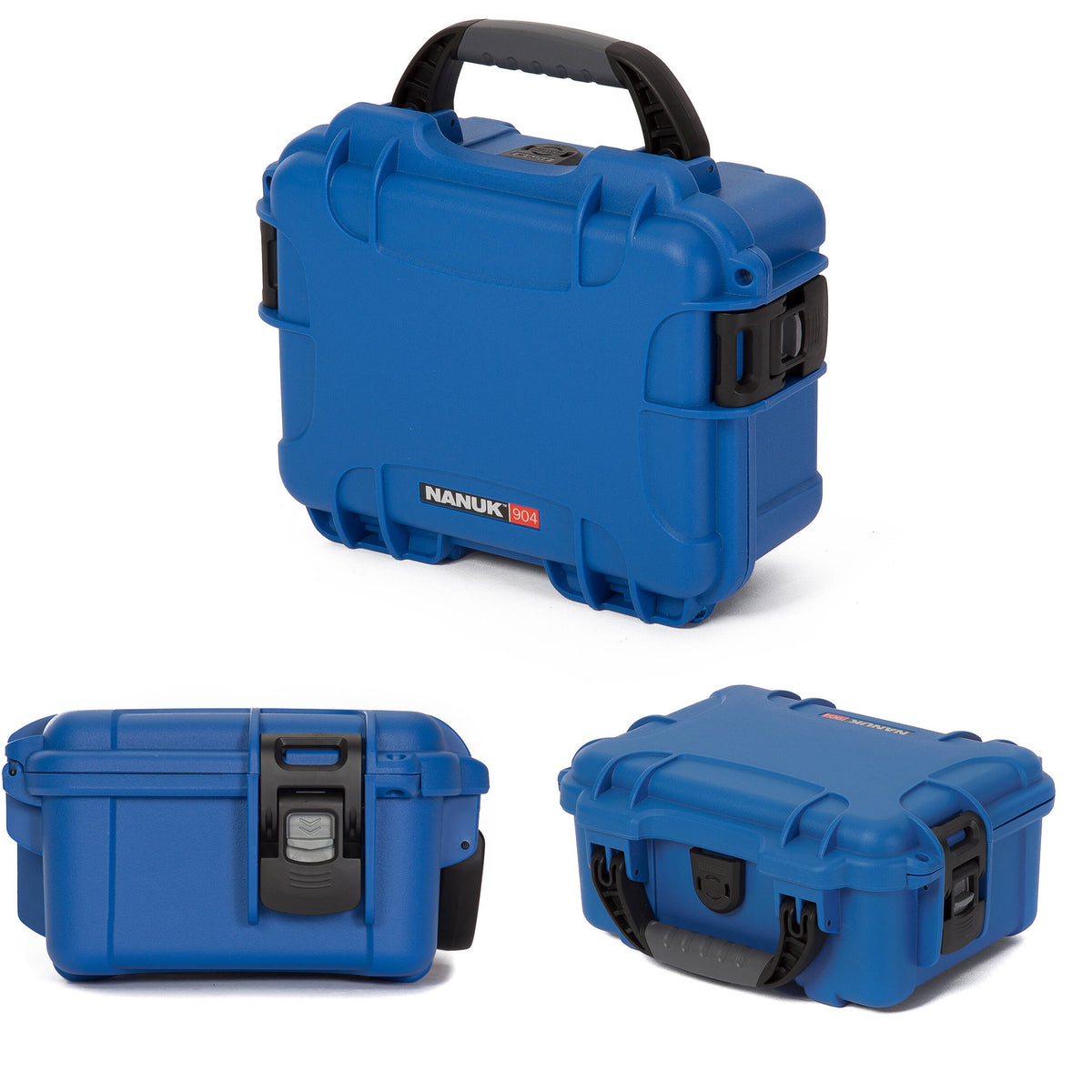 Estuche Rígido Nanuk 904 con espuma (Azul) - vista trasera