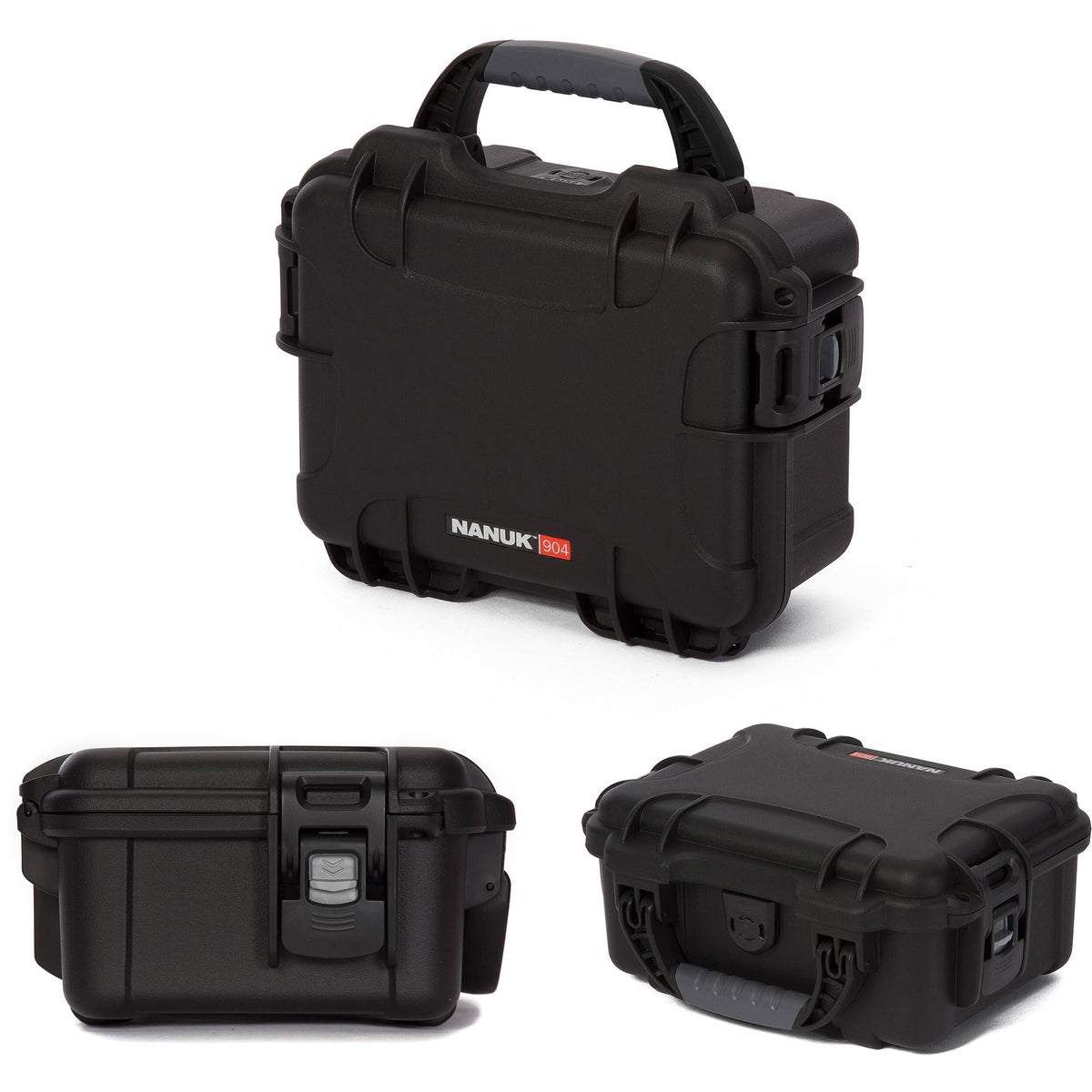 Estuche Rígido Nanuk 904 con espuma (Negro) - vista trasera