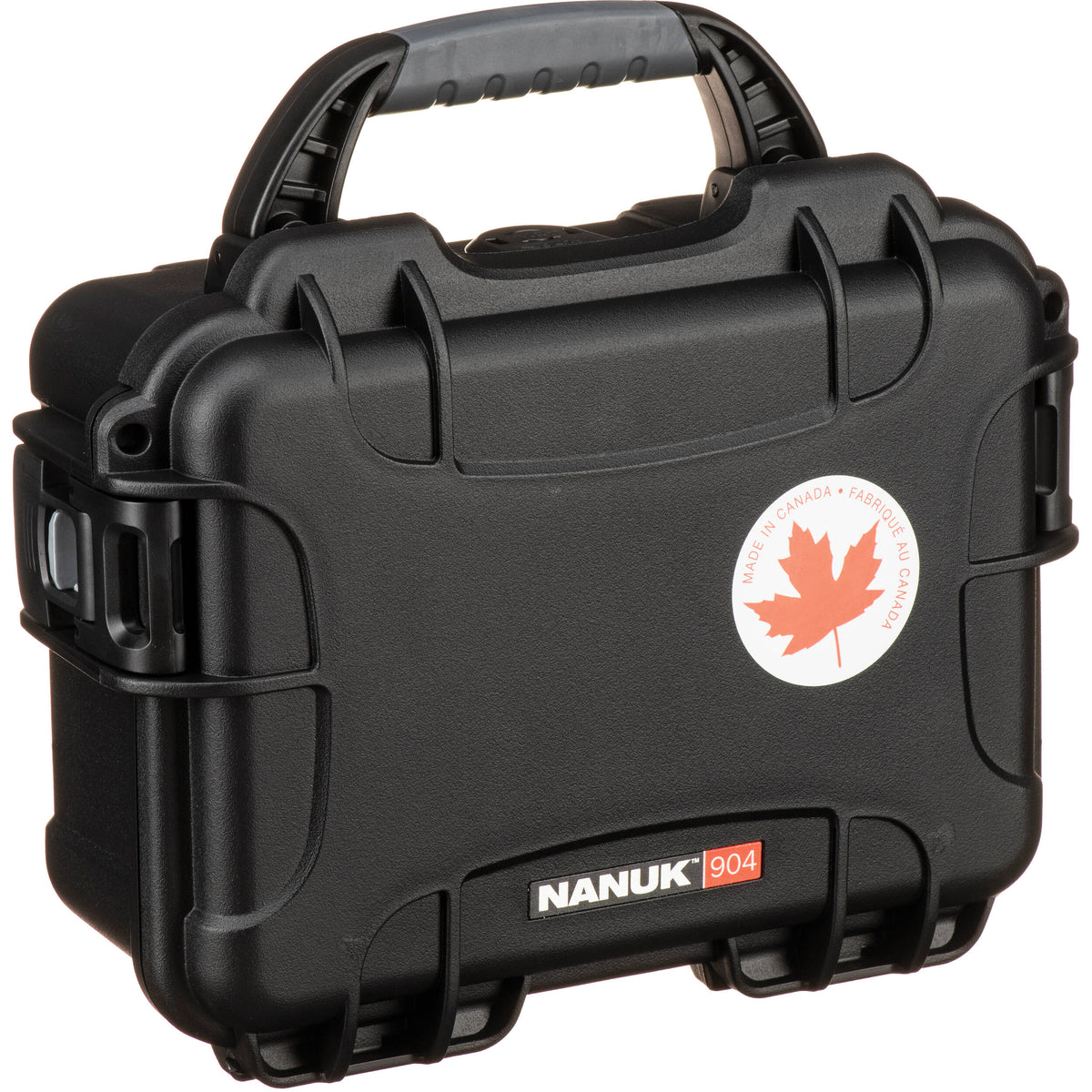 Estuche Rígido Nanuk 904 sin interior (Negro) - en uso