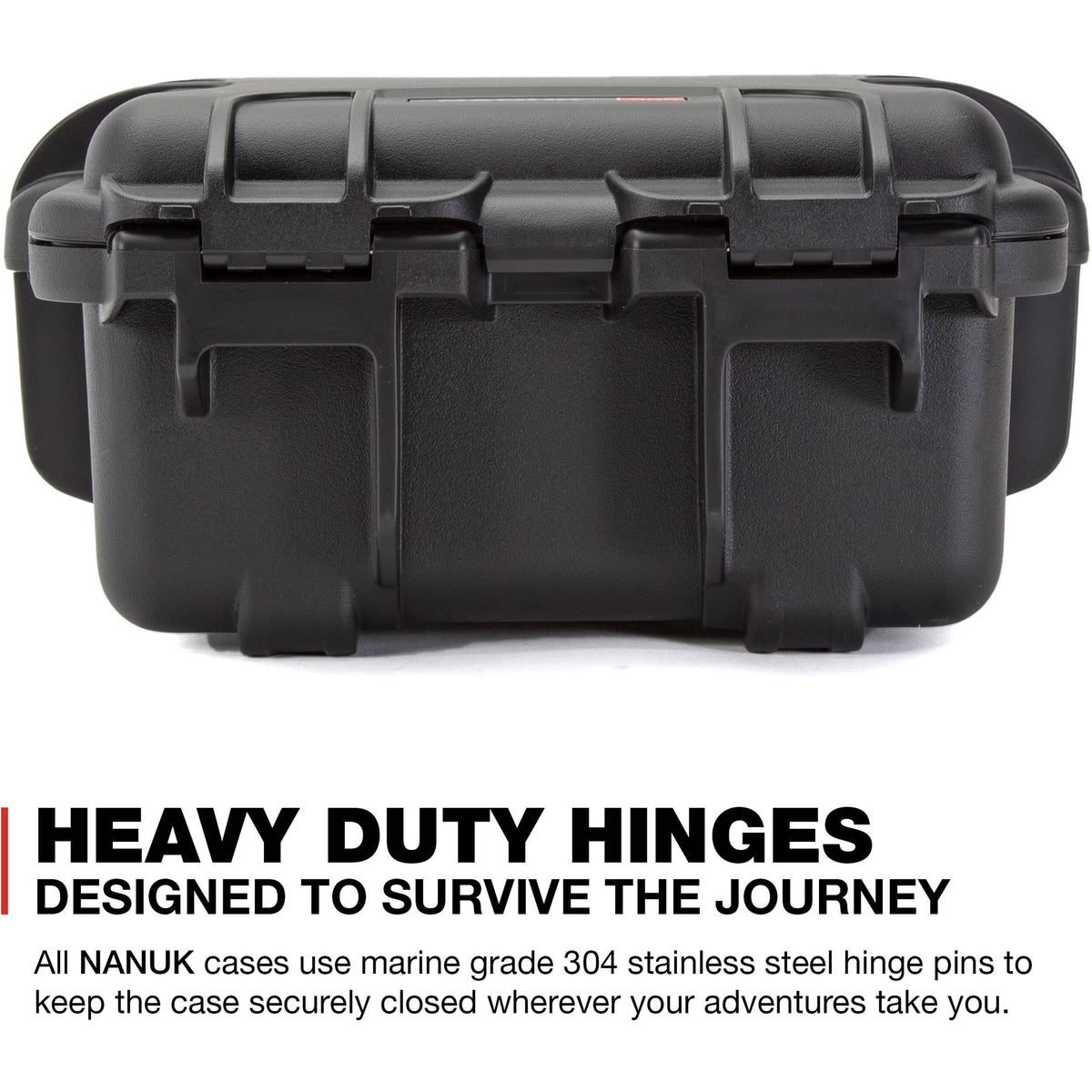 Estuche Rígido Nanuk 905 con espuma (Negro) - vista lateral