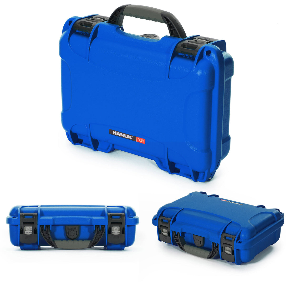 Estuche Rígido Nanuk 909 con espuma (Azul, 4.8L) - vista trasera