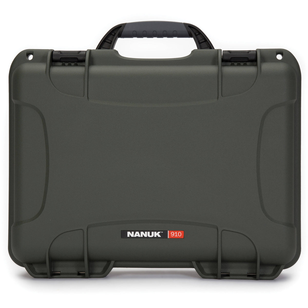 Estuche Rígido Nanuk 910 con espuma (Verde oliva) - vista frontal