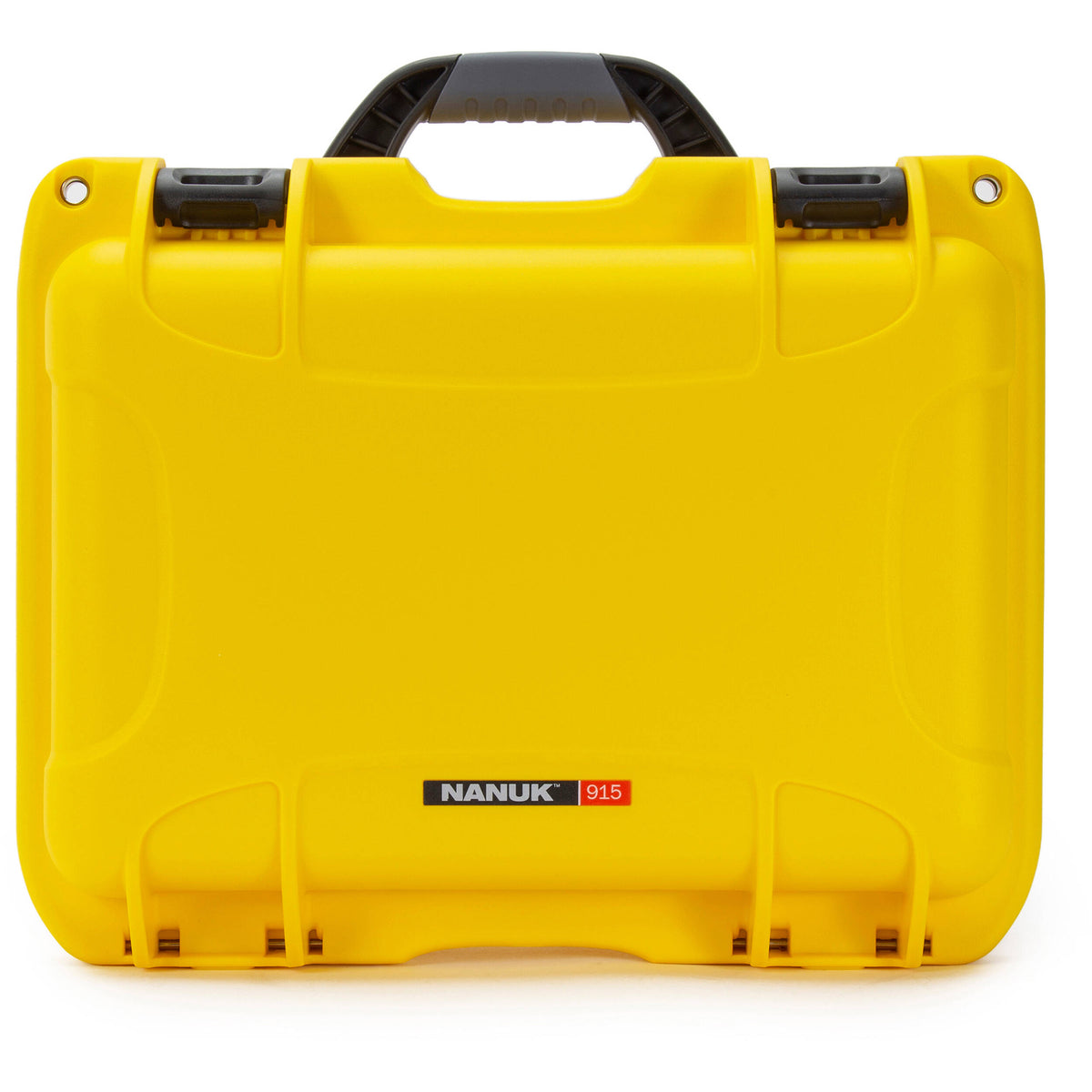 Estuche Rígido Nanuk 915 con divisores acolchados (Amarillo) - vista frontal