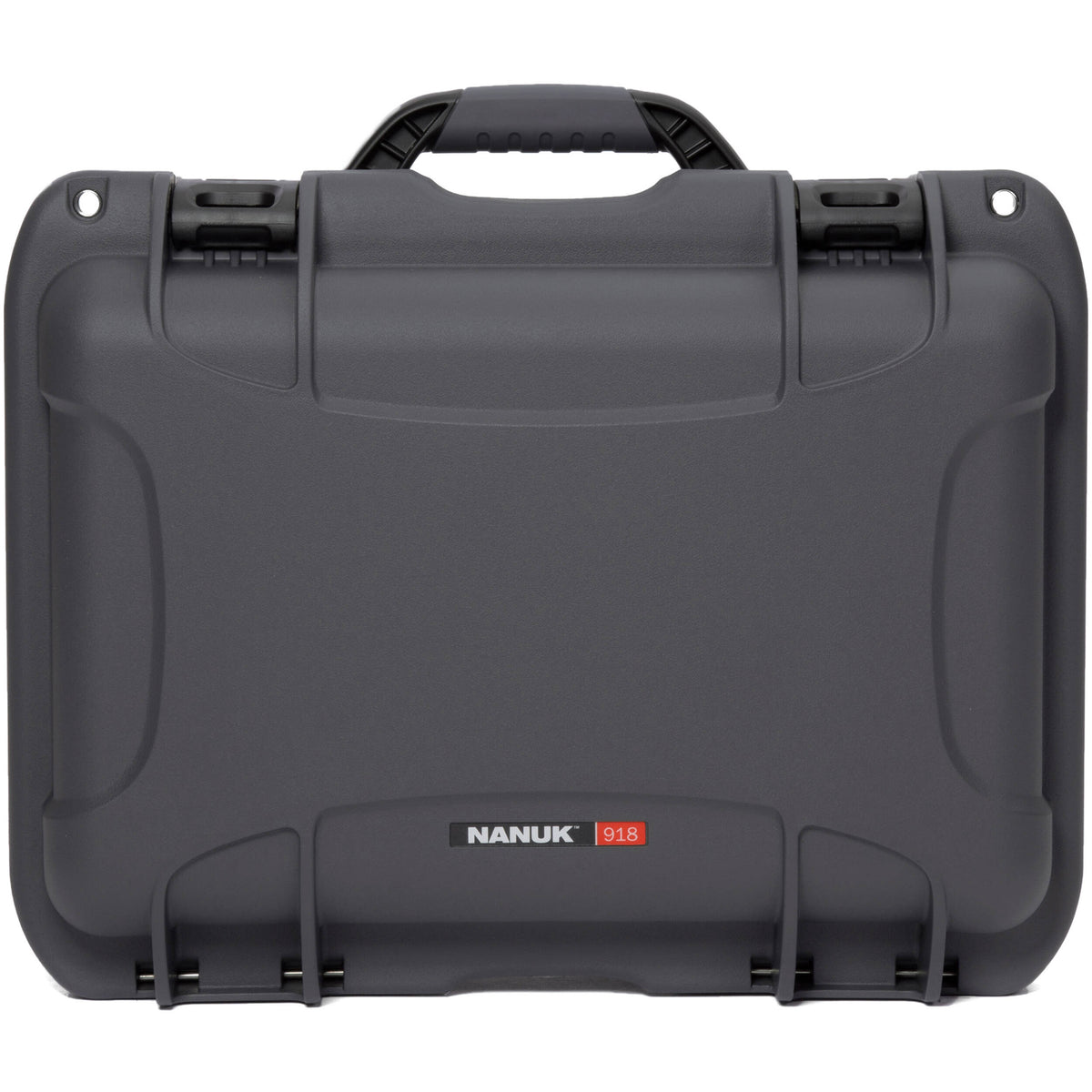 Estuche Rígido Nanuk 918 con espuma para Six Lenses (Graphite, 21L) - vista frontal