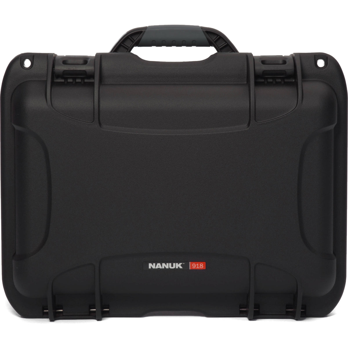 Estuche Rígido Nanuk 918 con espuma para Six Lenses (Negro, 21L) - vista frontal