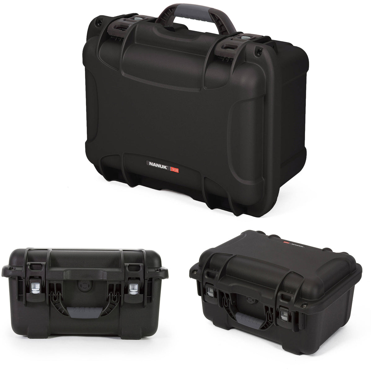 Estuche Rígido Nanuk 918 con Interior espuma (Negro, 21L) - vista trasera