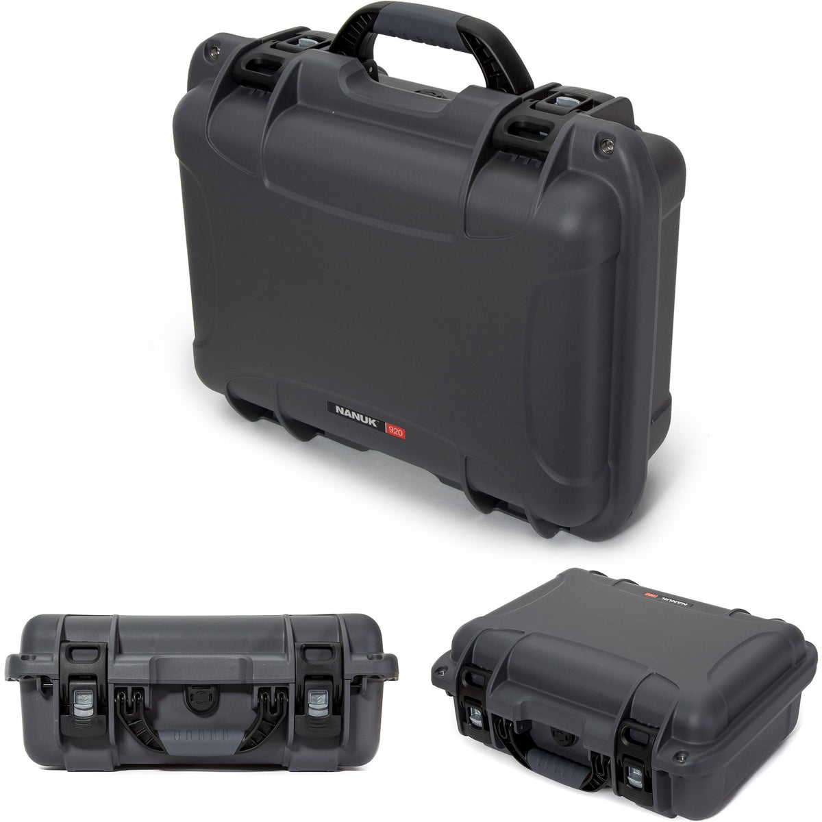 Estuche Rígido Nanuk 920 con espuma (Graphite, 16L) - vista trasera