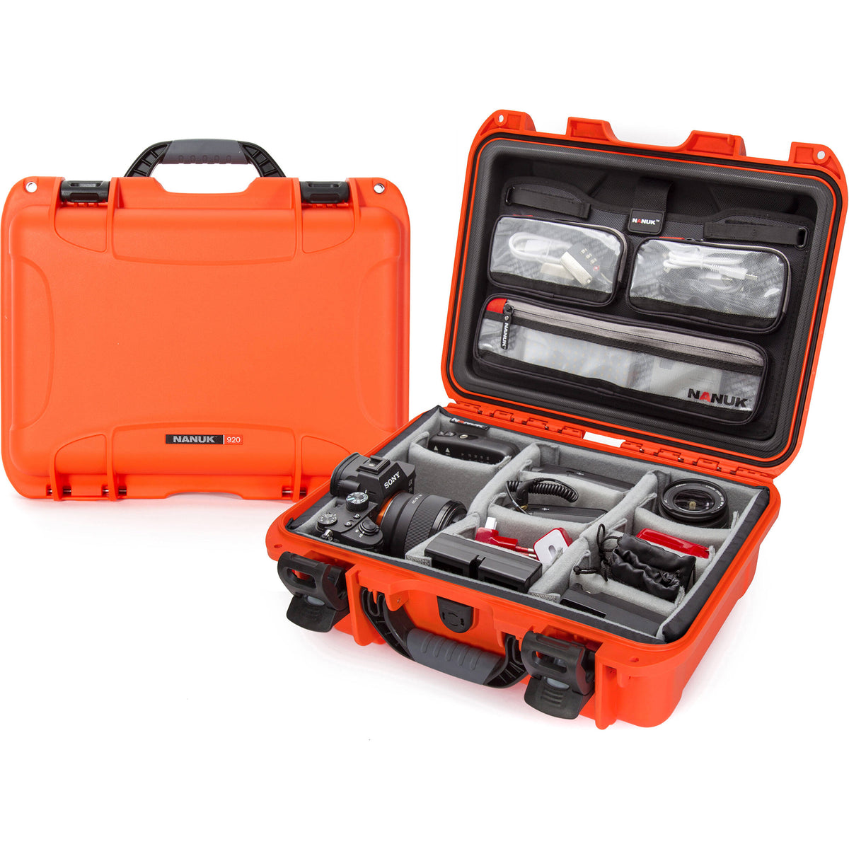 Estuche Rígido Nanuk 920 Pro Photo Kit (Naranja, 16L) - vista principal