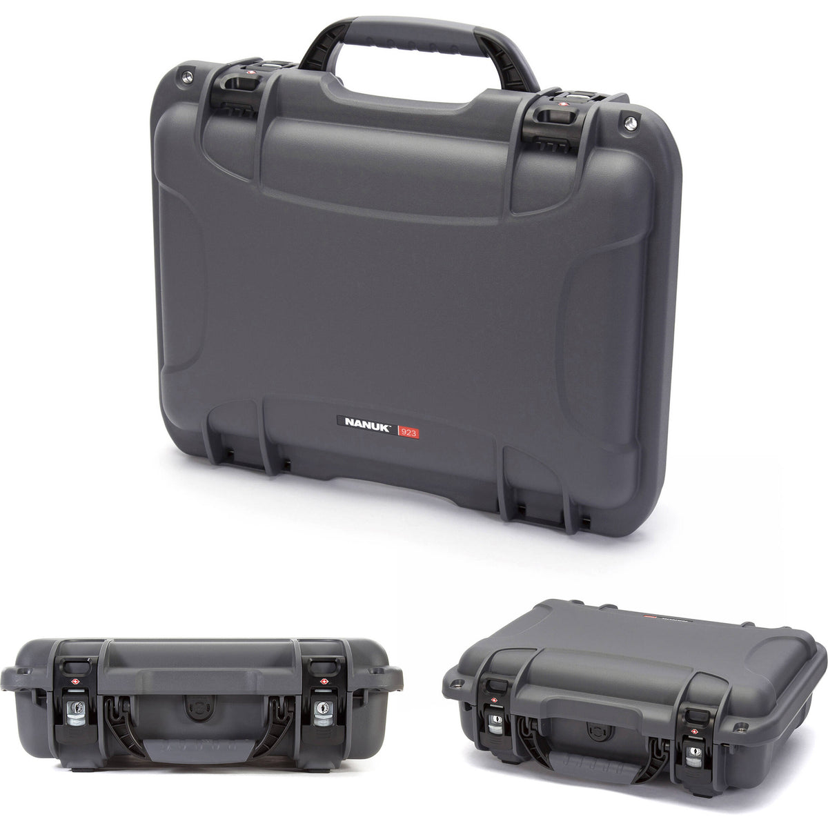 Estuche Rígido Nanuk 923 (Graphite, 16.7L) - vista frontal