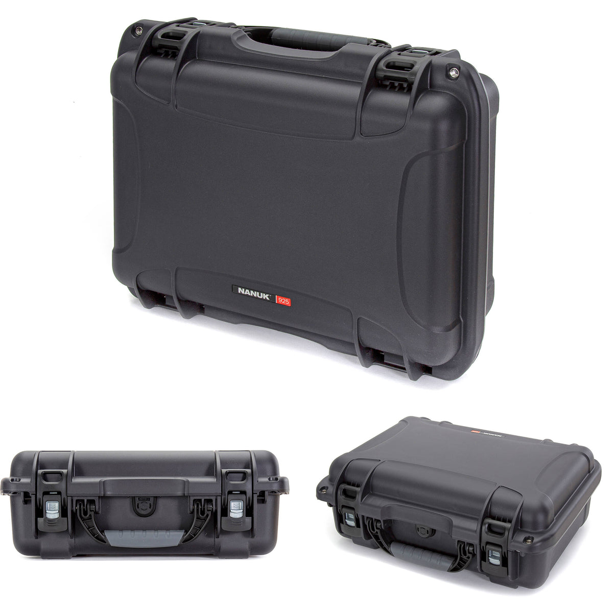 Estuche Rígido Nanuk 925 con Pro Photo Kit (Graphite Gris, 21L) - vista trasera