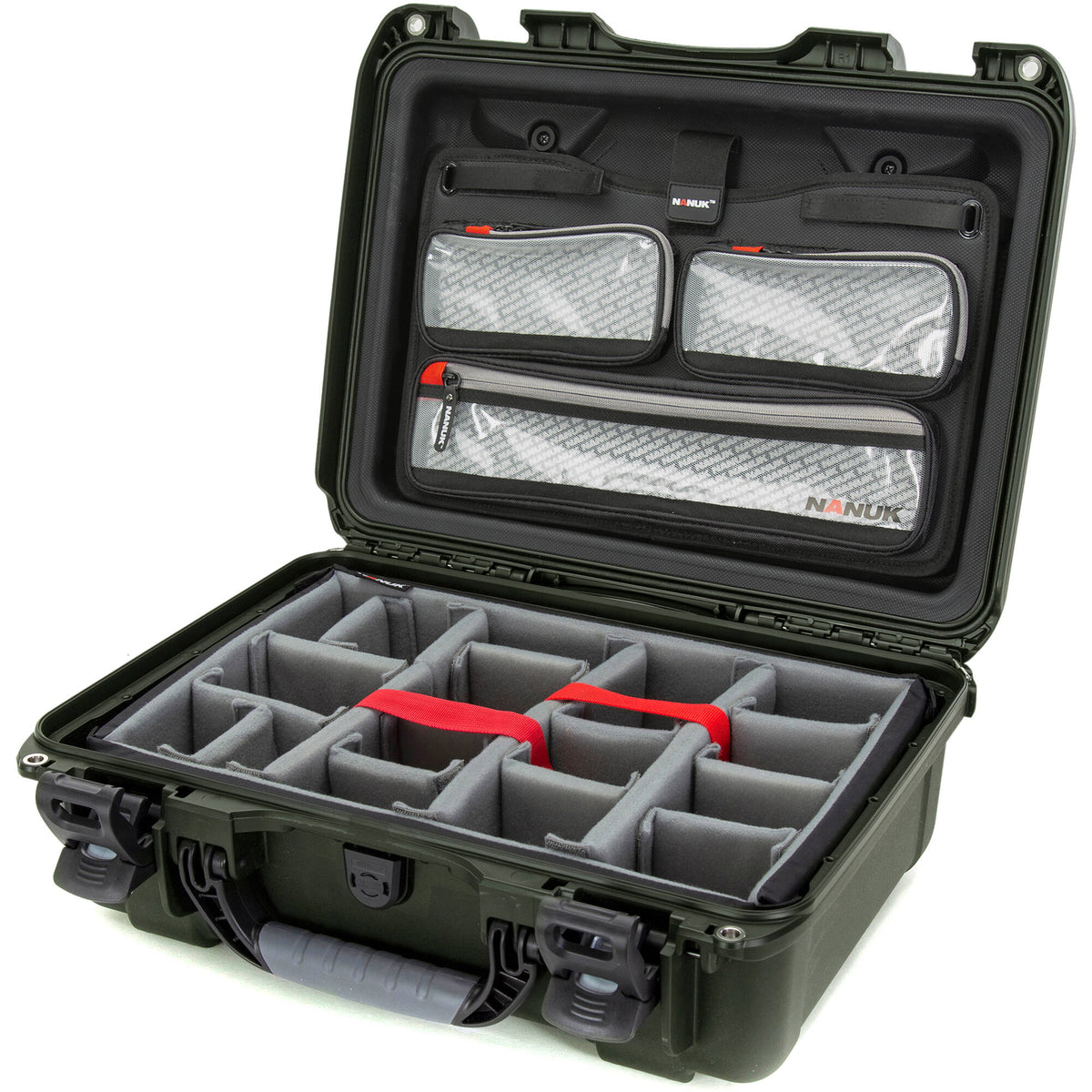 Estuche Rígido Nanuk 925 con Pro Photo Kit (Verde Oliva, 21L) - vista principal