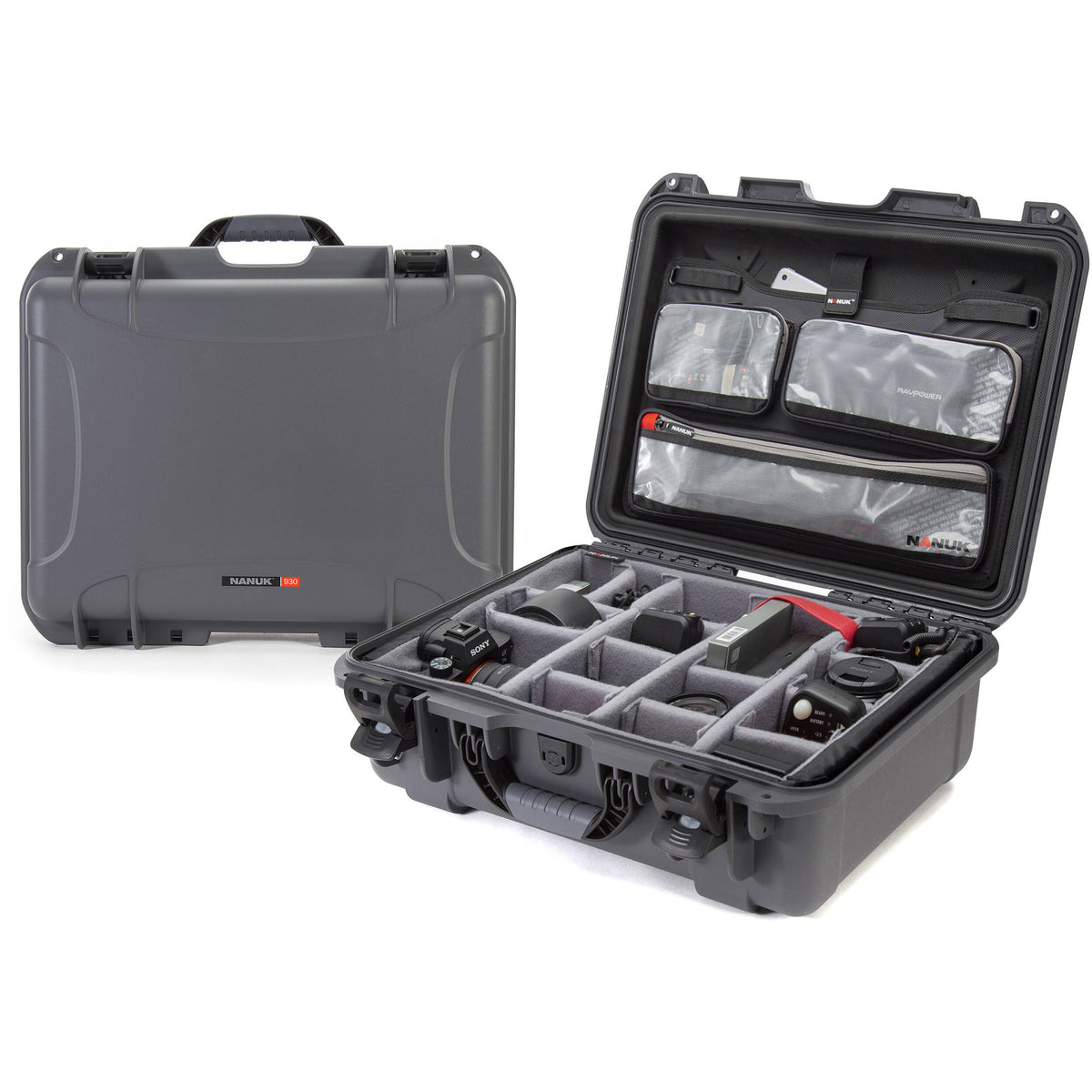 Estuche Rígido Nanuk 930 con Pro Photo Kit (Graphite) - vista principal