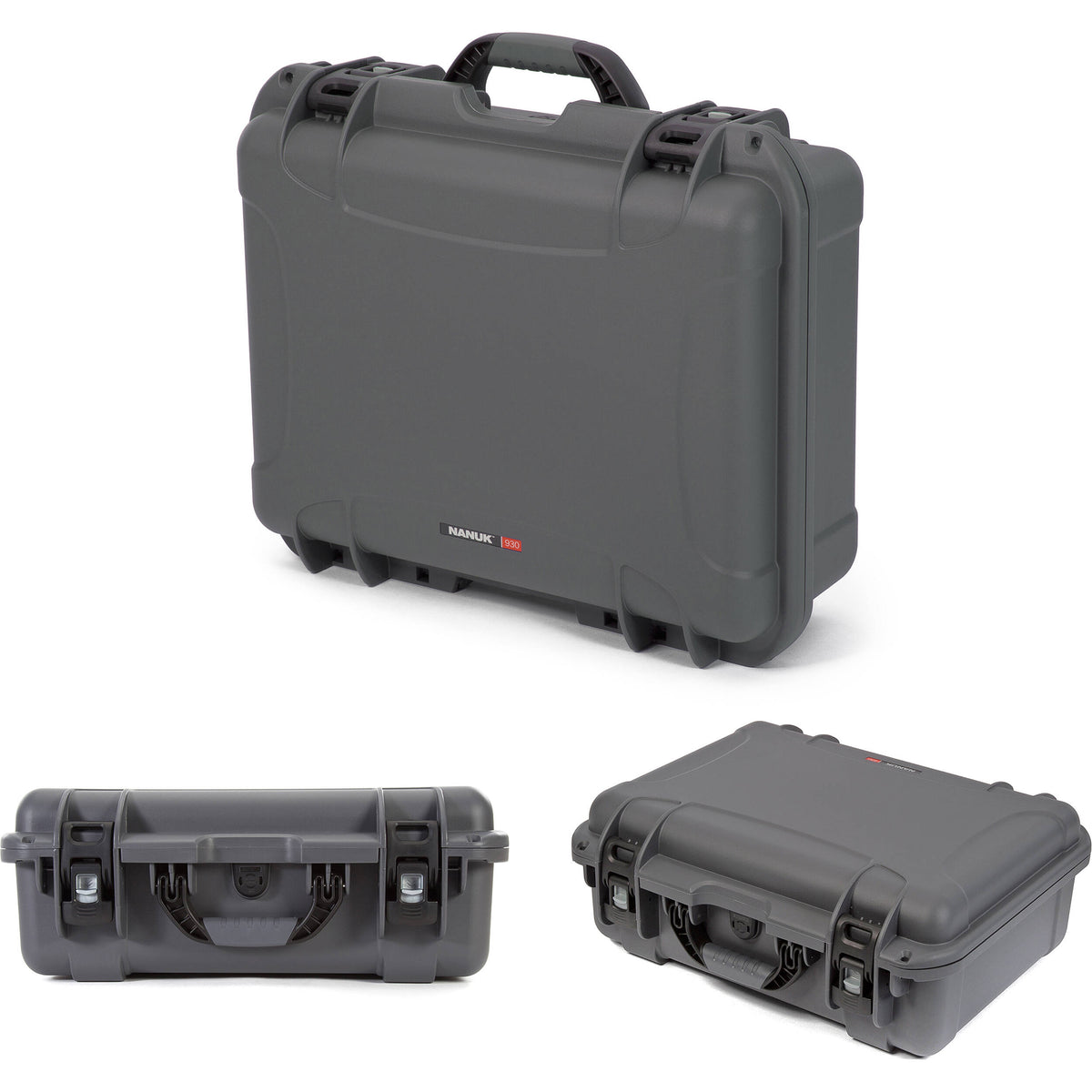 Estuche Rígido Nanuk 930 con Pro Photo Kit (Graphite) - vista trasera