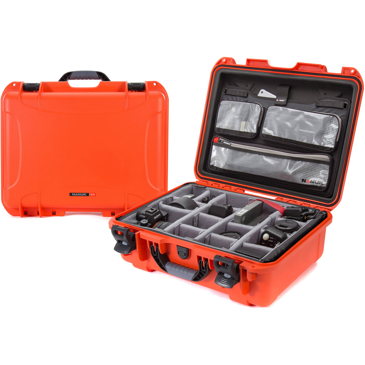 Estuche Rígido Nanuk 930 con Pro Photo Kit (Naranja) - vista principal