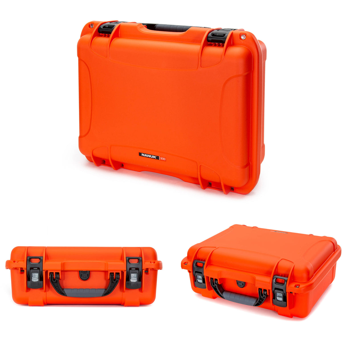Estuche Rígido Nanuk 930 con Pro Photo Kit (Naranja) - vista trasera
