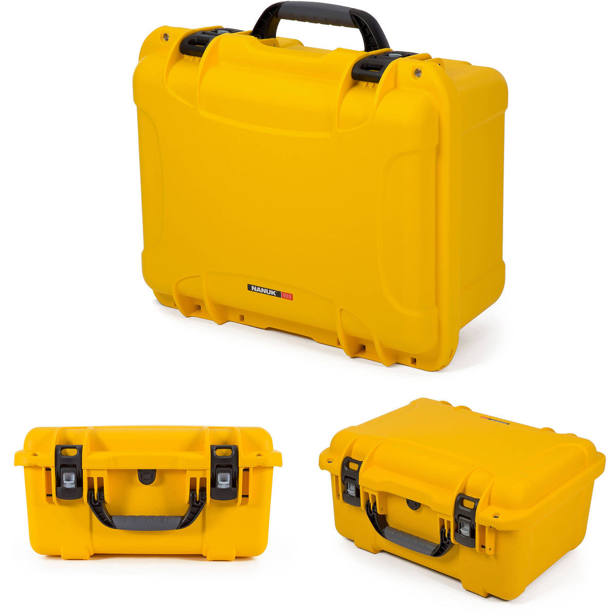 Estuche Rígido Nanuk 933 Pro Photo Kit (Amarillo, 36.4L) - vista trasera
