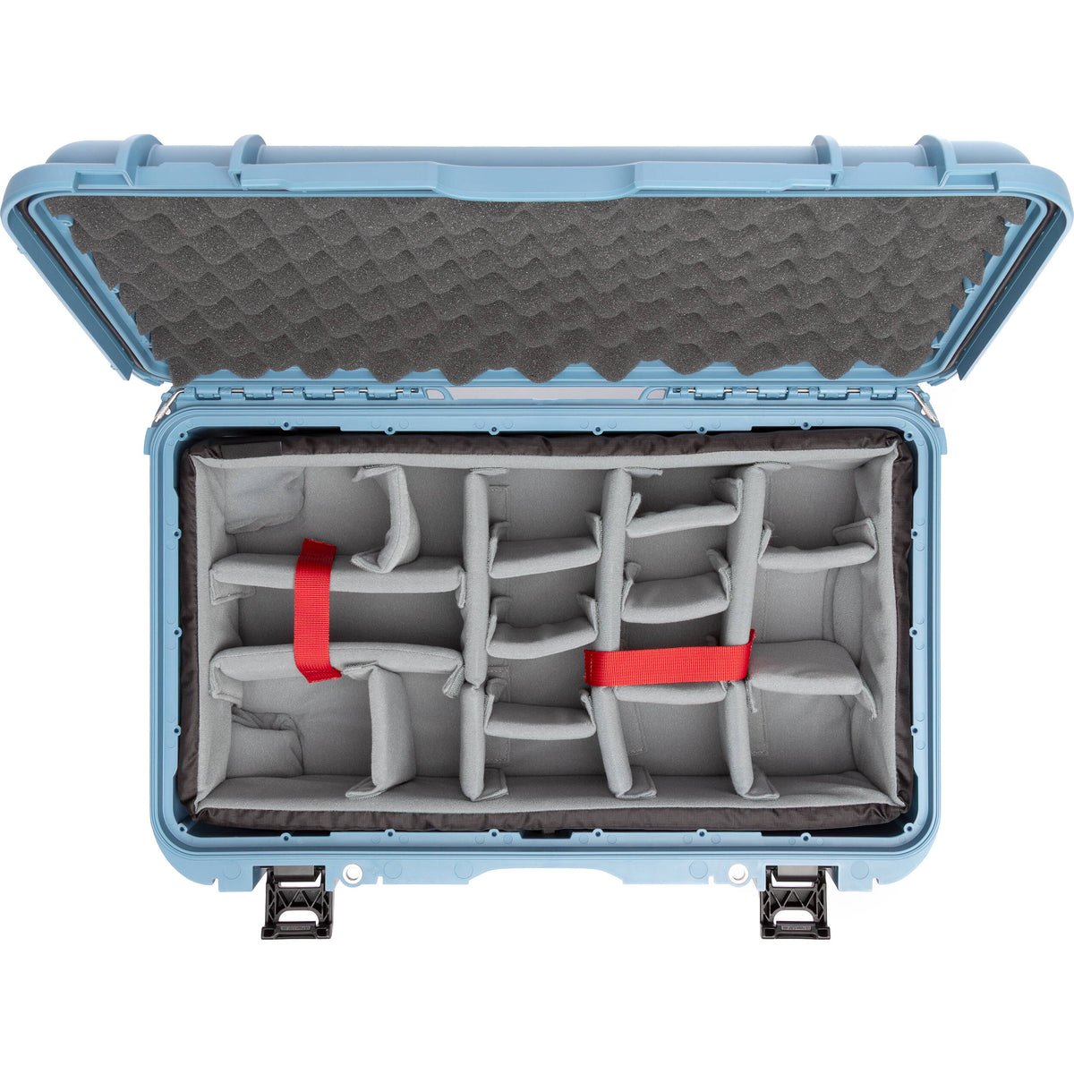 Estuche Rígido Nanuk 935 con ruedas (Cyan, 28.5L) - puertos y conexiones