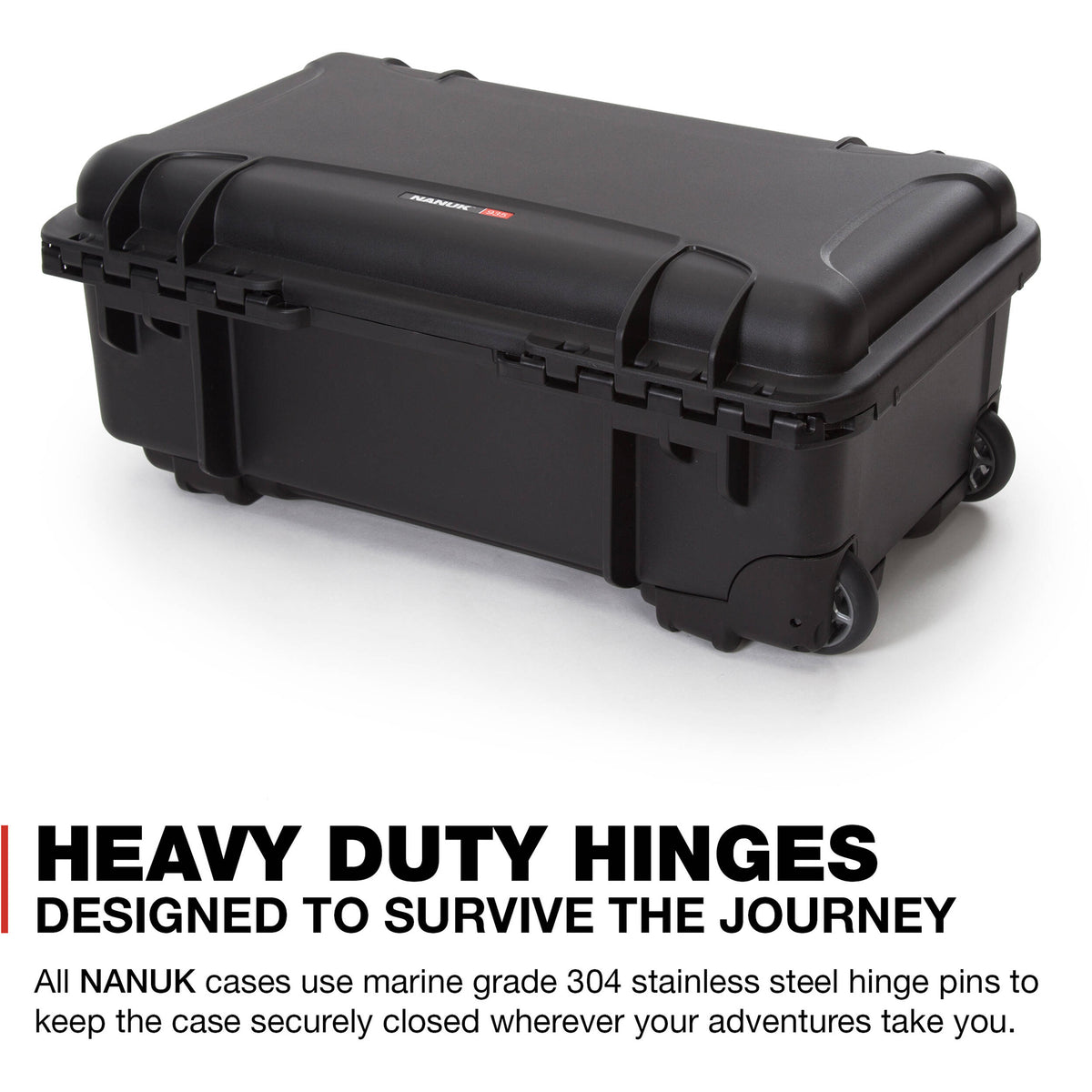 Estuche Rígido Nanuk 935 con ruedas (Negro, 28.5L) (935-0001) - en uso