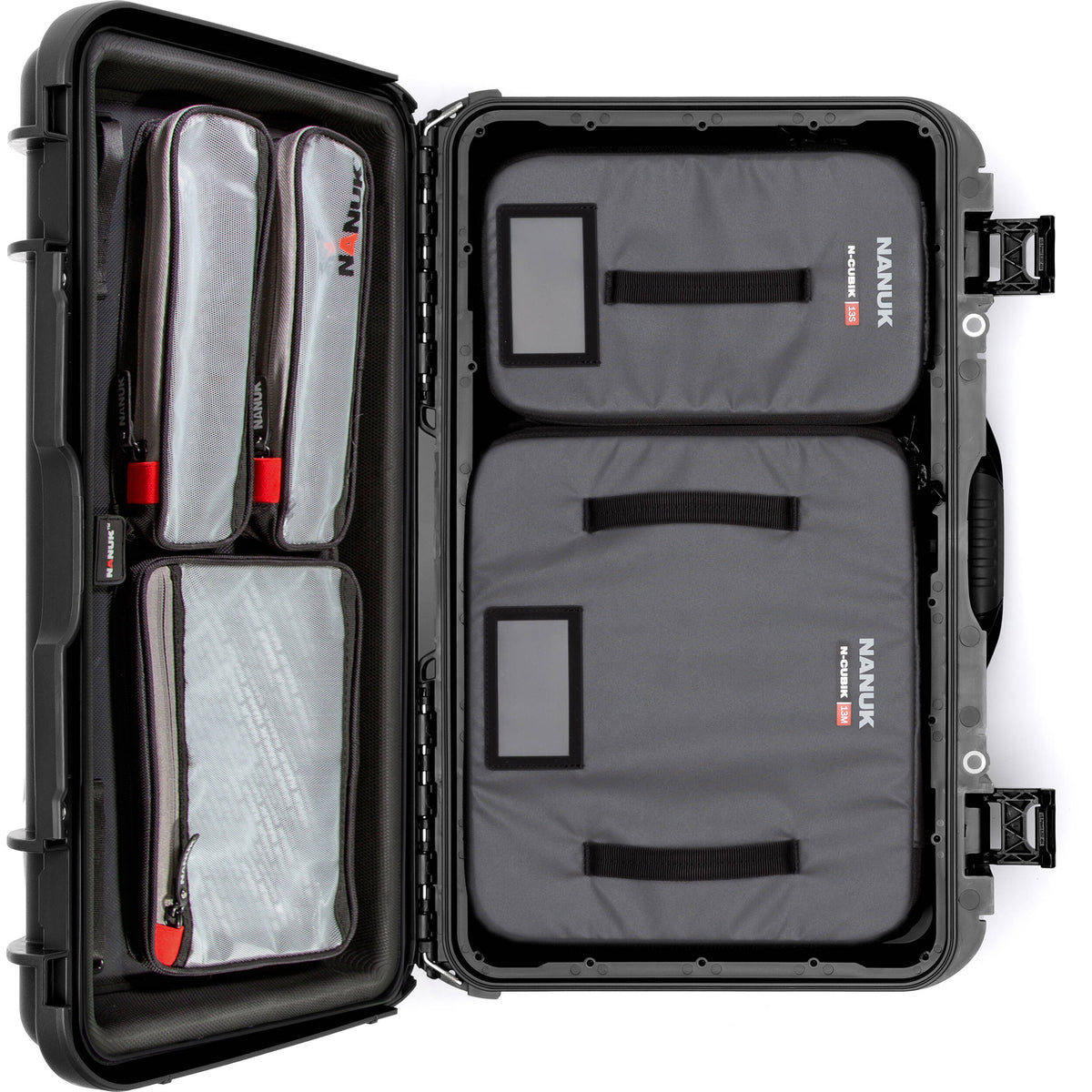 Estuche Rígido Nanuk 935 Pro Photo Kit con N-Cubik inserto (Negro, 28.5L) - detalle
