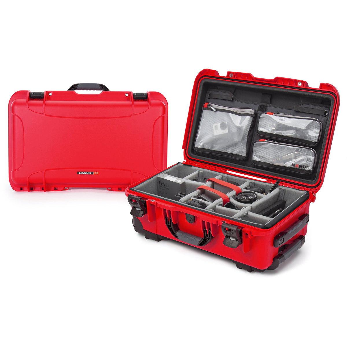 Estuche Rígido Nanuk 935 Pro Photo Kit (Rojo, 28.5L) - vista principal