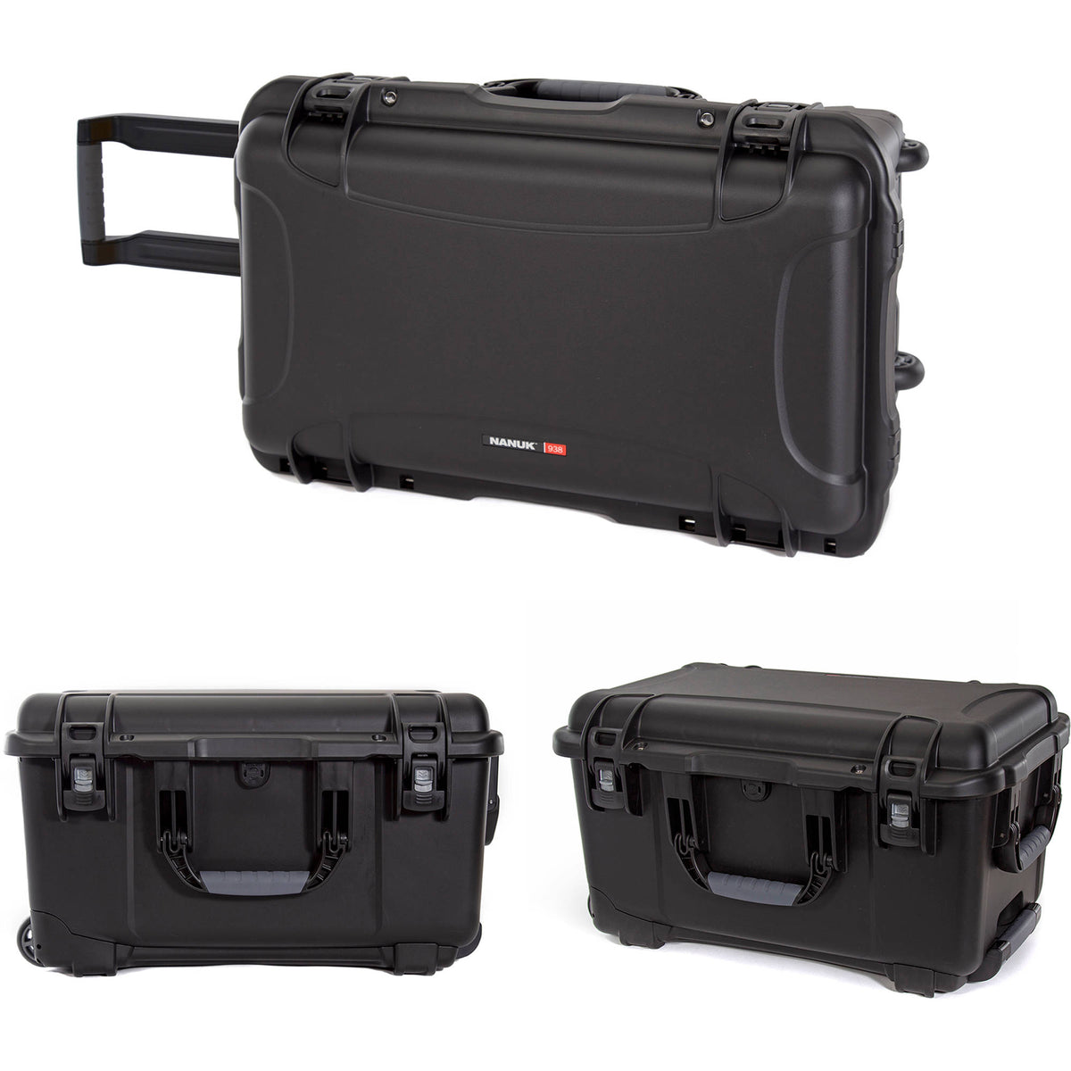 Estuche Rígido Nanuk 938 con ruedas con Interior espuma (Negro, 51.1L) - en uso