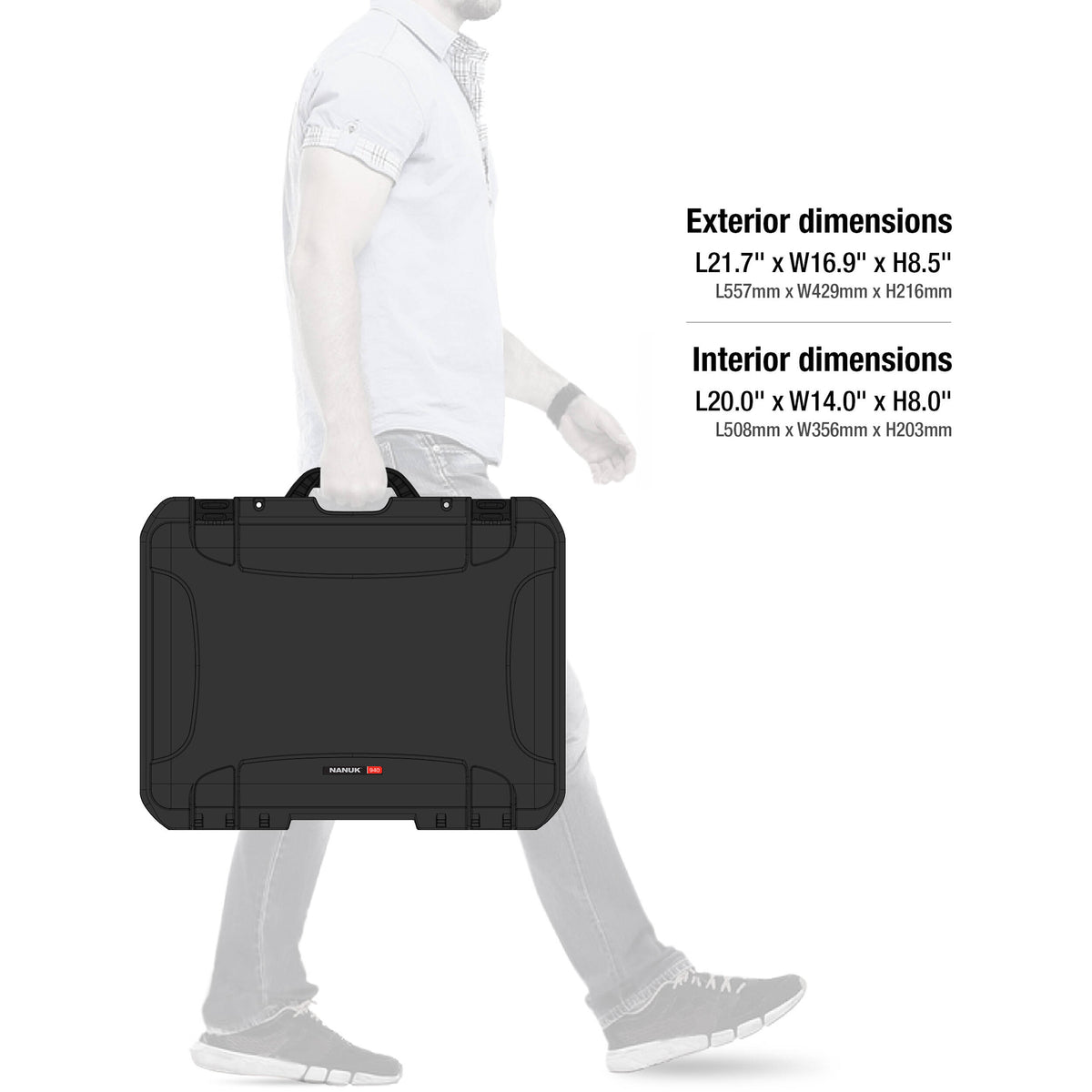 Estuche Rígido Nanuk 940 Pro Photo Kit (Negro, 36.7L) - detalle