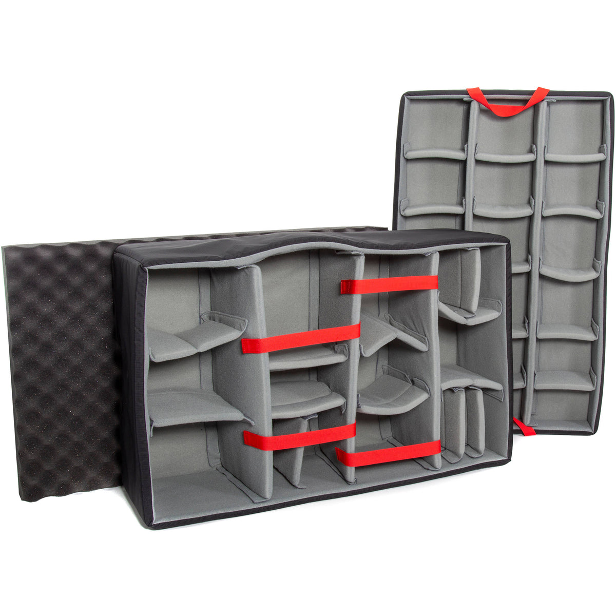 Estuche Rígido Nanuk 965 con ruedas con divisores acolchados Inserts (Negro, 119.7L) - puertos y conexiones