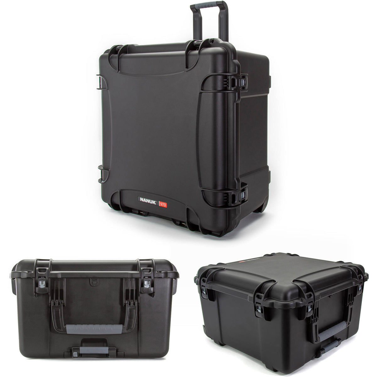 Estuche Rígido Nanuk 970 con ruedas con espuma (Negro, 134L) - contenido de la caja