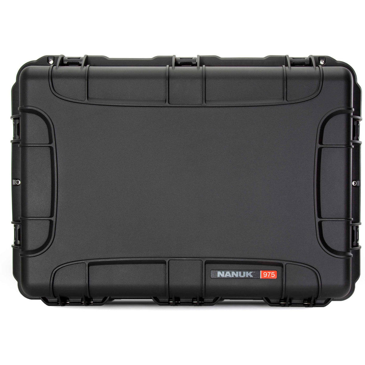 Estuche Rígido Nanuk 975S con ruedas con divisores acolchados y organizador en la tapa (Negro, 186L) - vista frontal