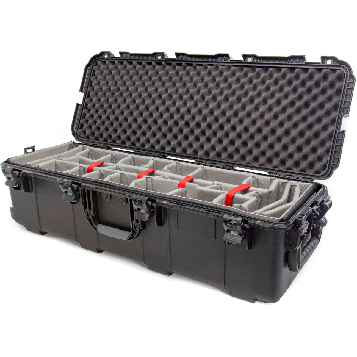 Estuche Rígido Nanuk 988 con ruedas con divisores acolchados (Negro, 116.5L) - vista principal