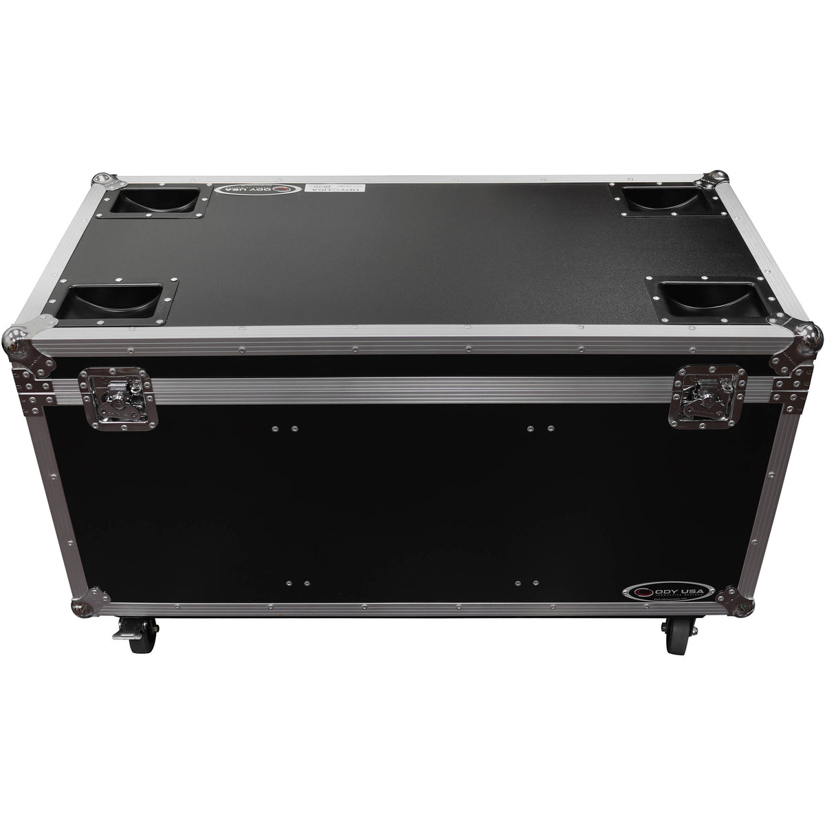 Estuche Rígido Odyssey utilitario Trunk Touring de vuelo con divisores (Negro) - vista trasera