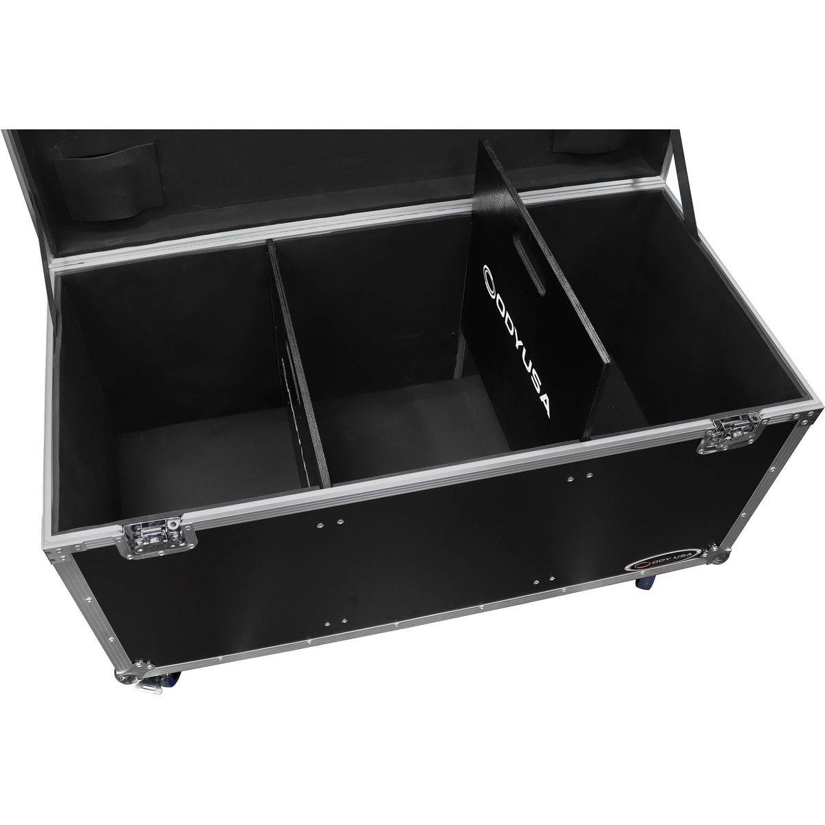 Estuche Rígido Odyssey utilitario Trunk Touring de vuelo con divisores (Negro) - detalle
