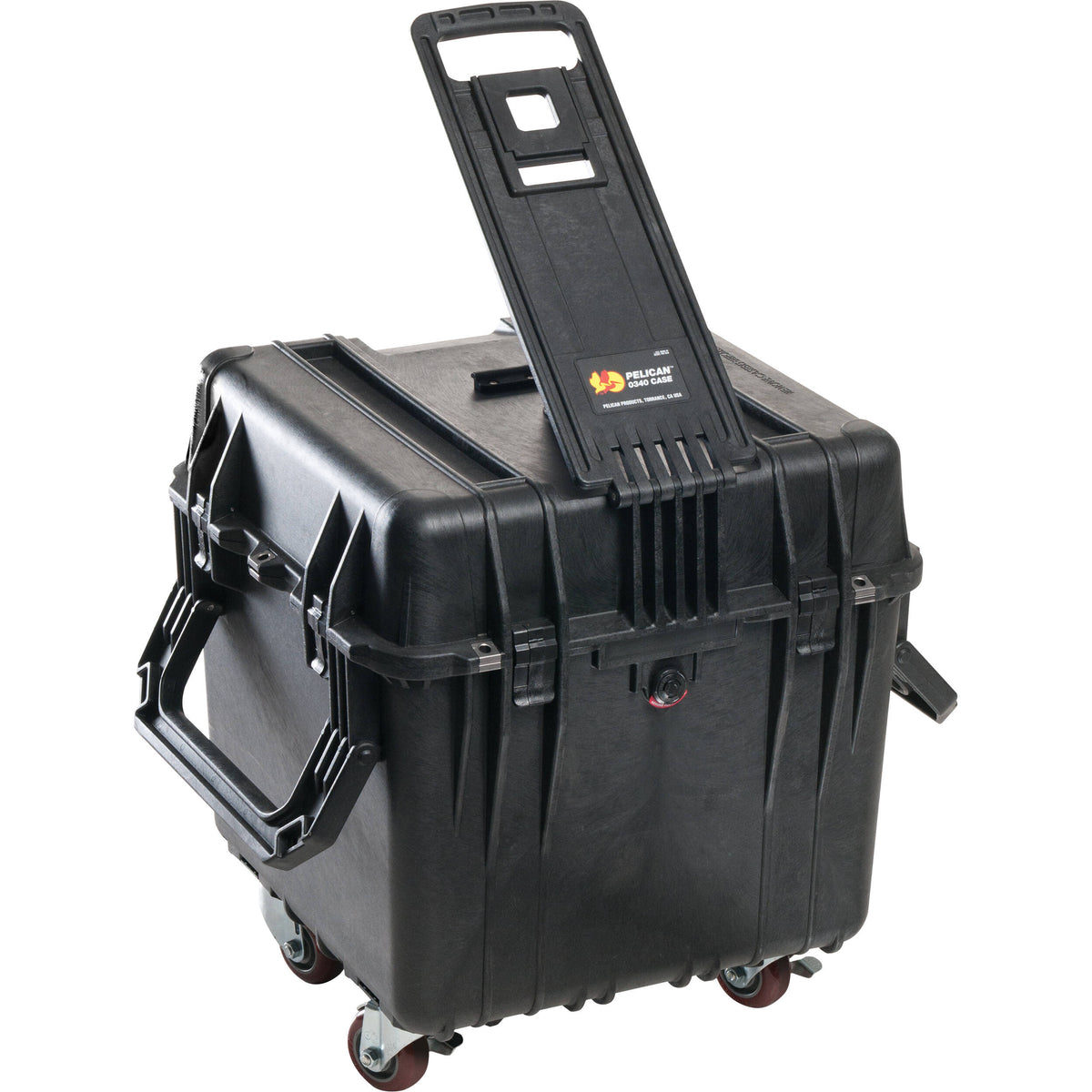 Estuche Rígido Pelican 0340 Cube sin espuma (Negro) - vista frontal