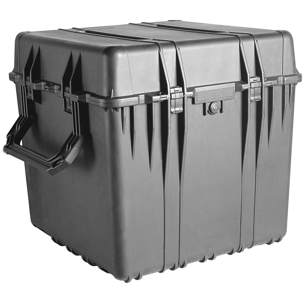 Estuche Rígido Pelican 0370 24" Cube con espuma (Negro) - vista trasera