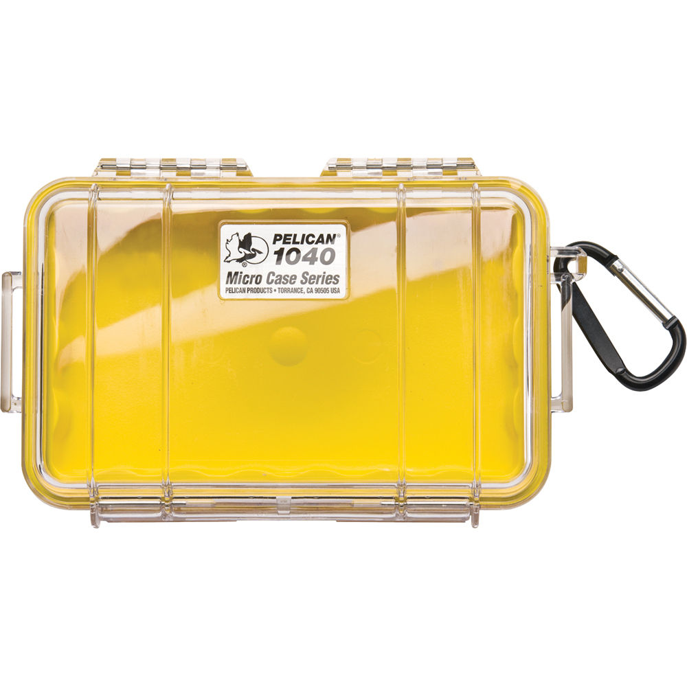 Estuche Rígido Pelican 1040 Micro (Clear Amarillo con Colored forro) - vista principal