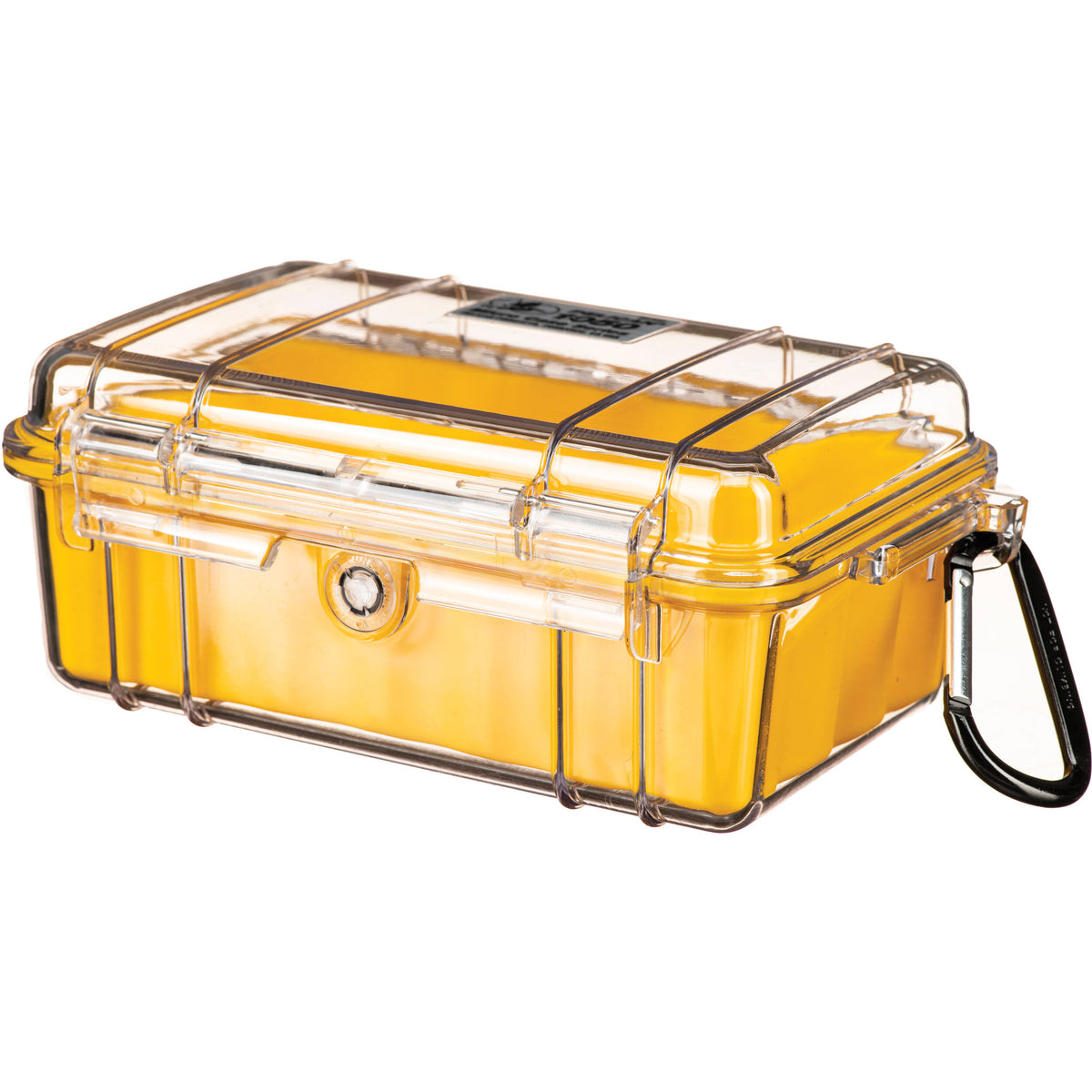 Estuche Rígido Pelican 1050 Micro (Clear Amarillo) - vista lateral