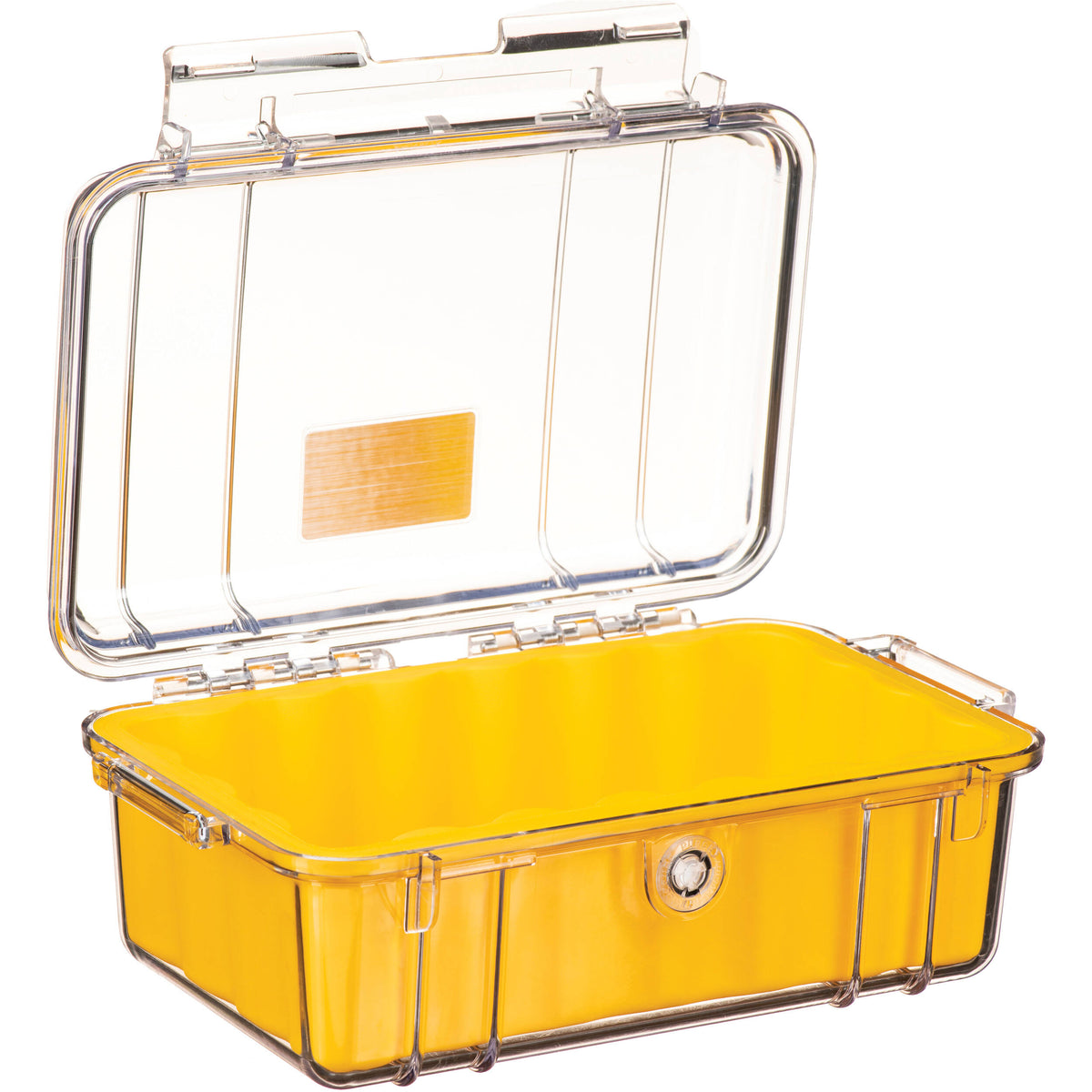Estuche Rígido Pelican 1050 Micro (Clear Amarillo) - contenido de la caja