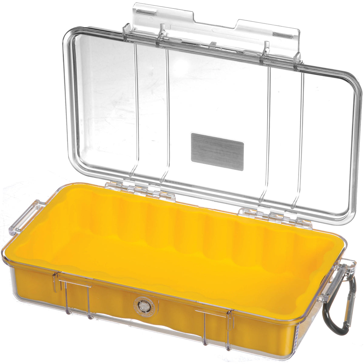 Estuche Rígido Pelican 1060 Clear Micro (Amarillo) - vista trasera