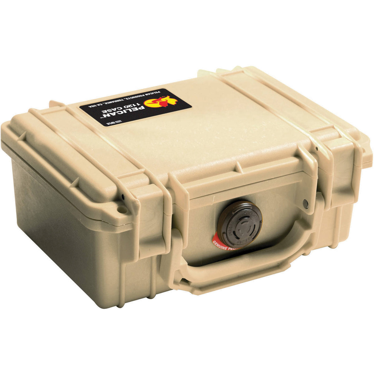 Estuche Rígido Pelican 1120 Protector (Desert Beige, espuma Layers) - vista frontal