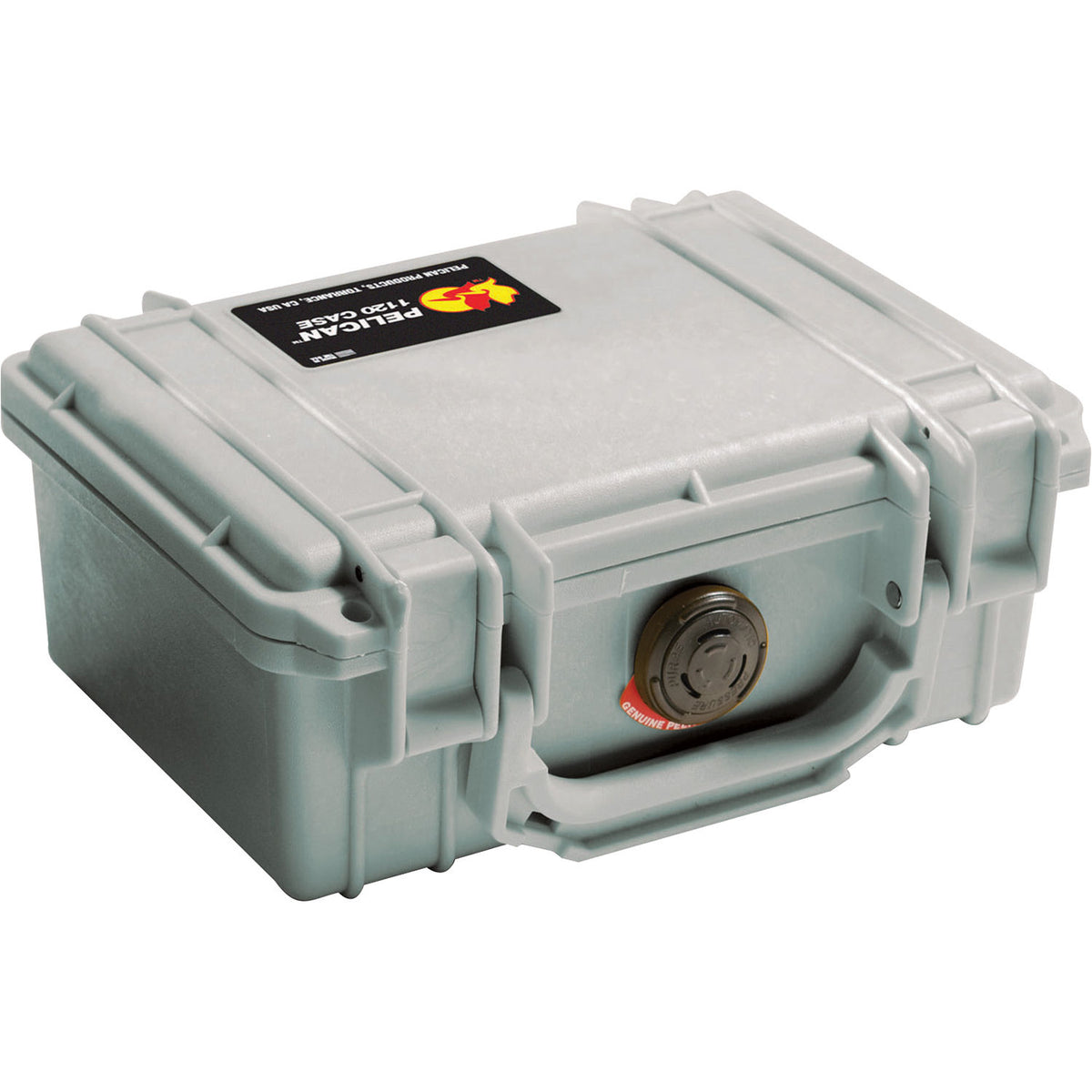 Estuche Rígido Pelican 1120 Protector (Plateado, espuma Layers) - vista frontal
