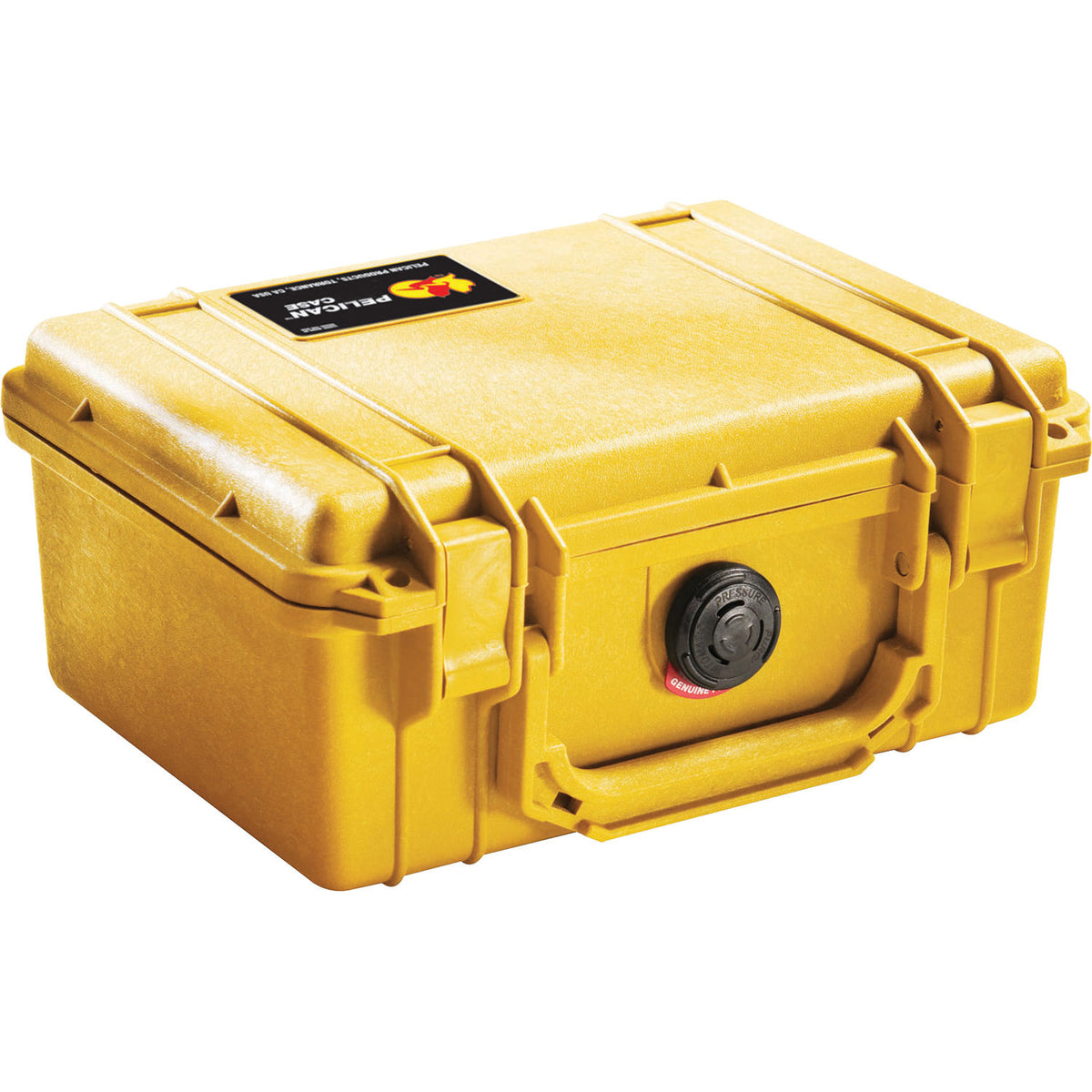 Estuche Rígido Pelican 1150 con espuma (Amarillo) - vista frontal