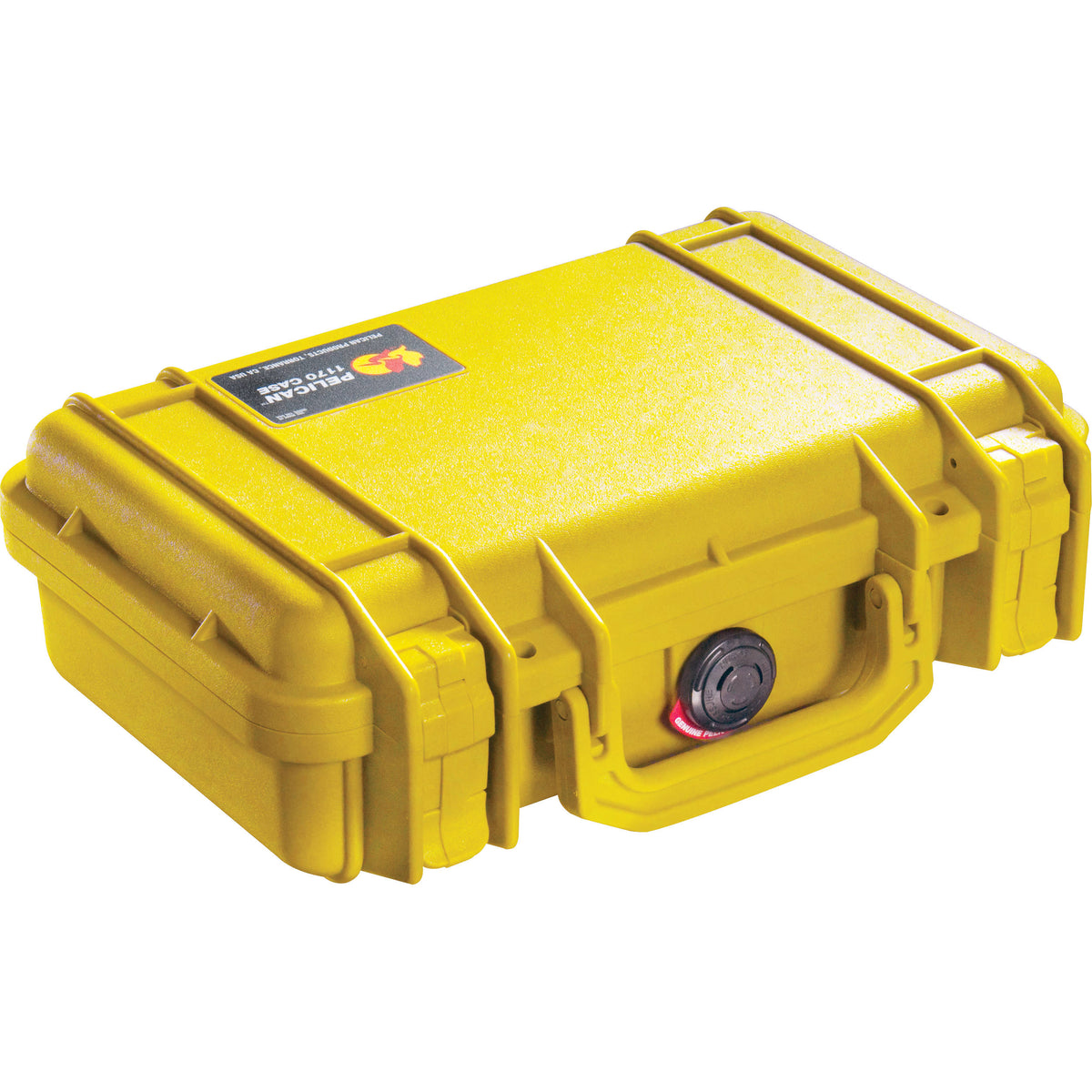 Estuche Rígido Pelican 1170 con espuma (Amarillo) - vista frontal