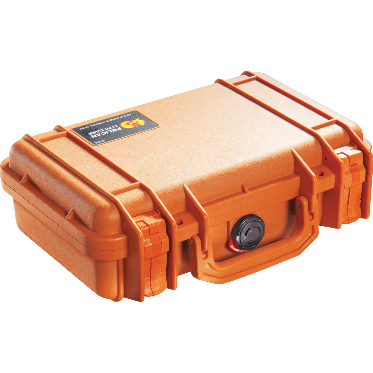 Estuche Rígido Pelican 1170 con espuma (Naranja) - vista frontal