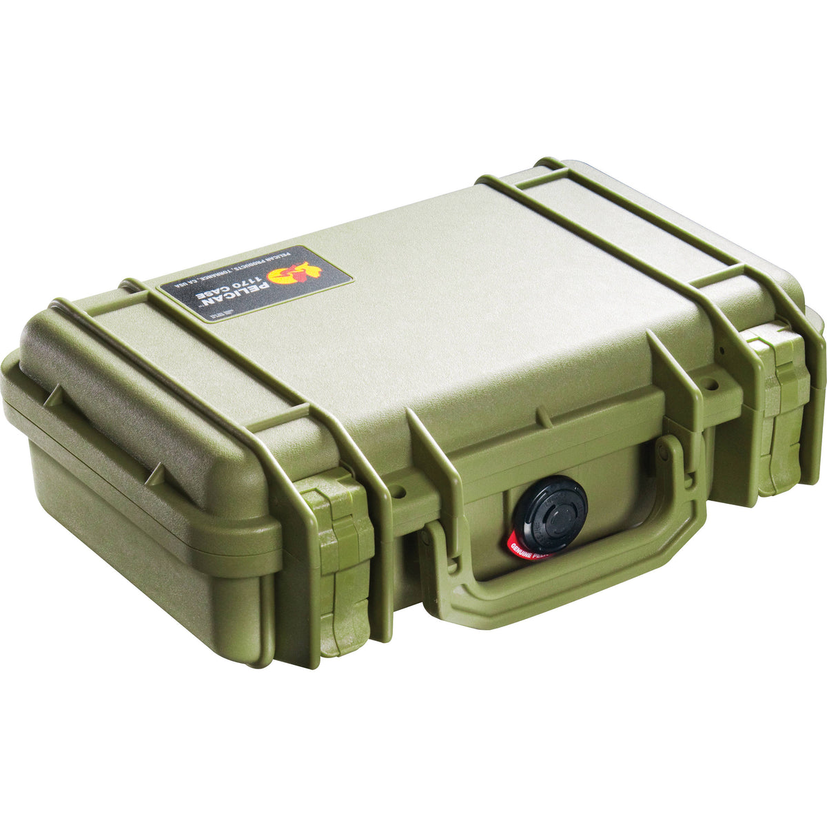 Estuche Rígido Pelican 1170 con espuma (Verde oliva Drab Verde) - vista frontal