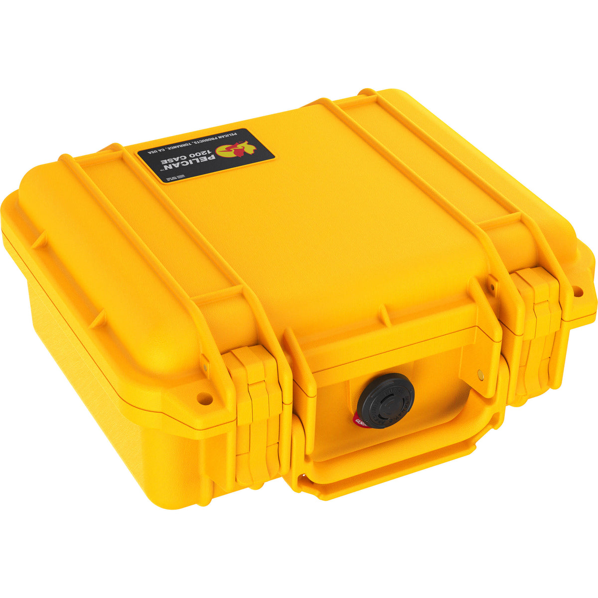 Estuche Rígido Pelican 1200 sin interior (Amarillo) - vista frontal