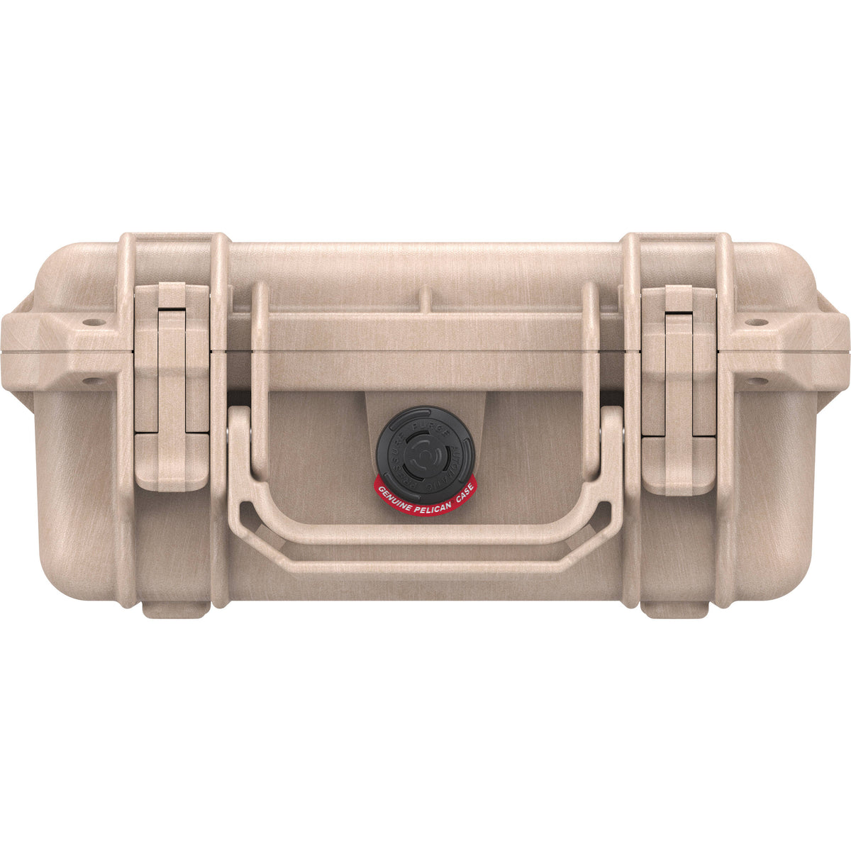 Estuche Rígido Pelican 1200 sin interior (Desert Beige) - vista lateral