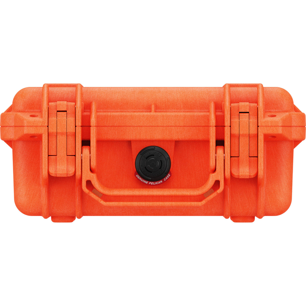 Estuche Rígido Pelican 1200 sin interior (Naranja) - vista lateral