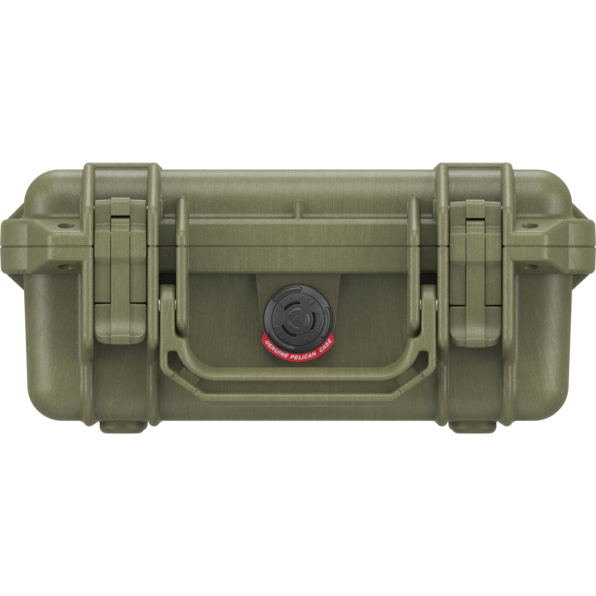 Estuche Rígido Pelican 1200 sin interior (Verde oliva Drab Verde) - vista lateral