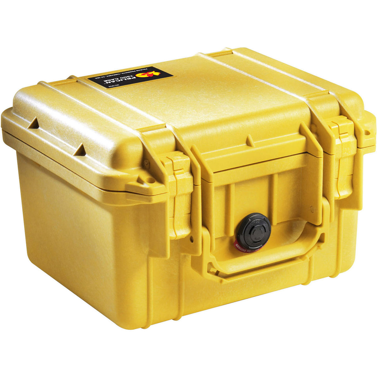 Estuche Rígido Pelican 1300 con espuma (Amarillo) - vista trasera