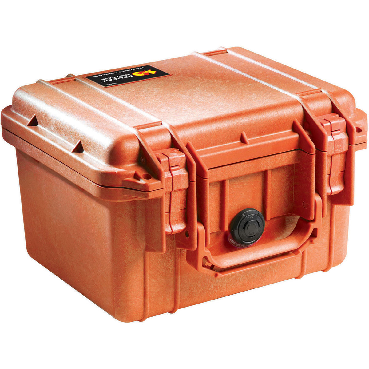 Estuche Rígido Pelican 1300 con espuma (Naranja) - vista lateral